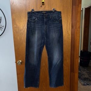 Lucky Brand Men's Dark Blue Relaxed Jeans